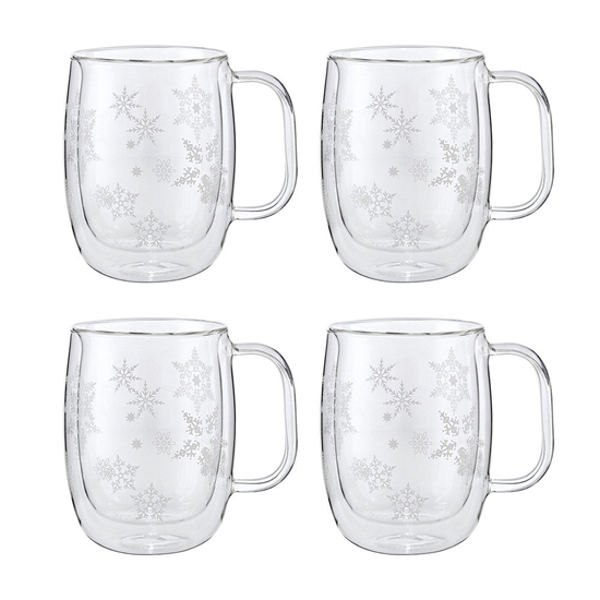 Picture of ZWILLING Sorrento Plus 4-Piece Snowflake Coffee Mug Set