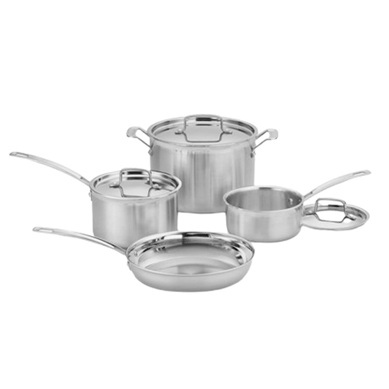 Picture of Cuisinart MultiClad Pro 7-Piece Stainless Steel Cookware Set