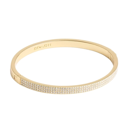Picture of Coach Pave Hinged Bangle - Gold