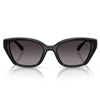 Picture of Coach C Hardware Square Cat Eye Sunglasses - Blk/Gry Gradient