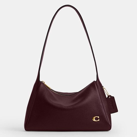 Picture of Coach Lola Shoulder Bag - Brass/Merlot