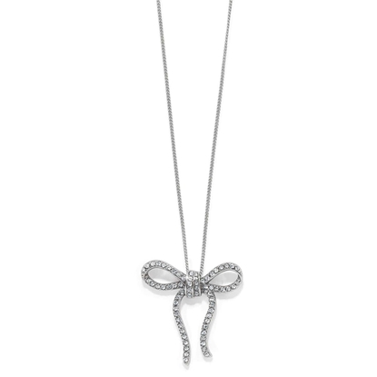 Picture of Brighton Illumina Bow Necklace - Silver