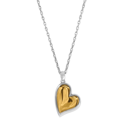 Picture of Brighton Cascade Heart Reversible Necklace - Silver/Gold