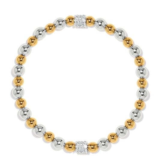 Picture of Brighton Meridian Petite Stretch Bracelet - Silver/Gold