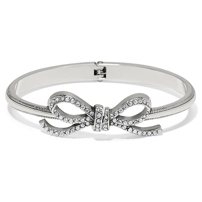 Picture of Brighton Illumina Bow Hinged Bangle - Silver