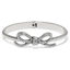 Picture of Brighton Illumina Bow Hinged Bangle - Silver