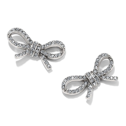 Picture of Brighton Illumina Bow Post Earrings - Silver