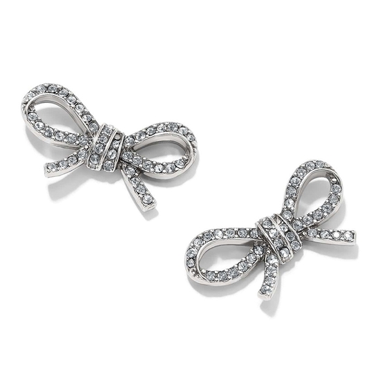 Picture of Brighton Illumina Bow Post Earrings - Silver