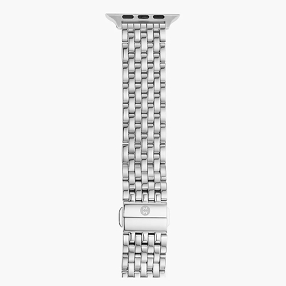 Picture of Michele Silver-Tone Stainless Steel Apple Watch Band