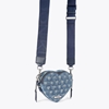 Picture of Kurt Geiger 2-Zip Kensington Heart Crossbody - Blue/Dark Combo