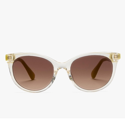 Picture of Kate Spade Karlee 2/S Round Havana Sunglasses with Brown Lens