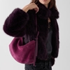 Picture of Kate Spade Loop Suede Shoulder Bag - Purple Agate
