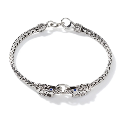 Picture of John Hardy 3.5mm Sterling Silver Naga Bracelet - Medium