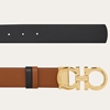 Picture of Ferragamo 35mm Gancini Reversible Belt - Black/Gold