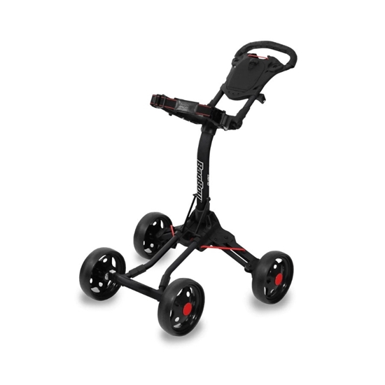 Picture of Bag Boy Quad Jr. Push Cart - Black/Red