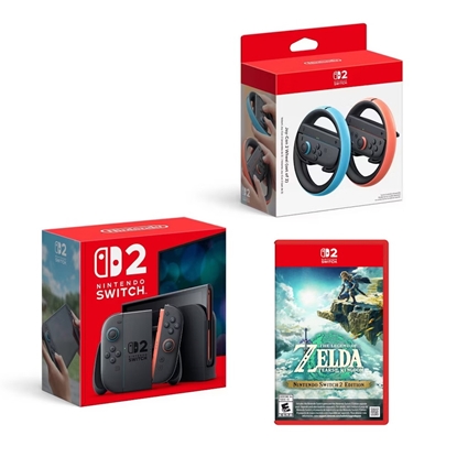 Picture of Nintendo Switch 2 Bundle with Joy Con Wheel