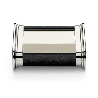 Picture of Graf von Faber-Castell Leather and Metal Notelet Box - Black