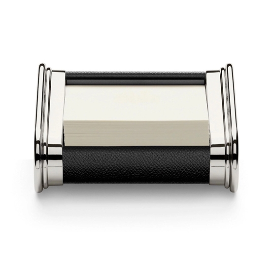 Picture of Graf von Faber-Castell Leather and Metal Notelet Box - Black
