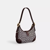 Picture of Coach Signature Jacquard Hamptons Hobo - Oak Maple
