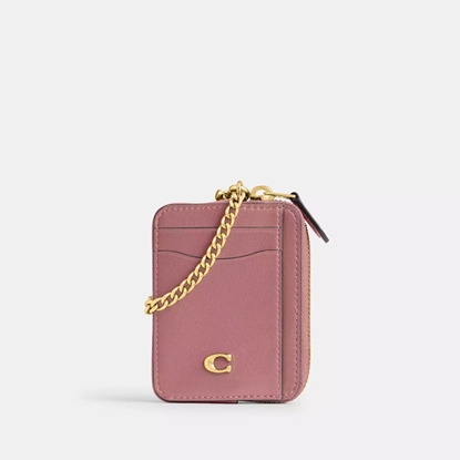 Picture of Coach Essential Chain Card Case - Peony
