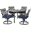 Picture of Hanover Montclair 5-Piece Patio Dining Set in Ocean Blue