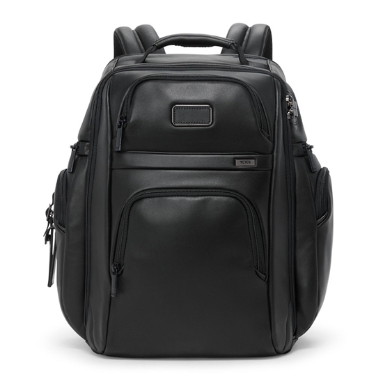 Picture of Tumi Alpha Tumi Leather Brief Pack - Black