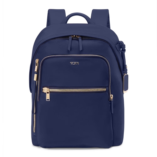 Picture of Tumi Voyageur Halsey Backpack - Indigo/Light Gold