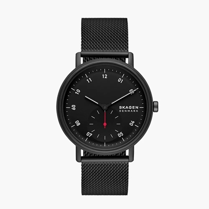 Picture of Skagen Kuppel Two-Hand Sub-Second Black-Tone Mesh Watch