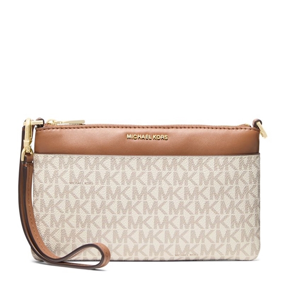 Picture of Michael Kors Jet Set Medium Convertible Wristlet - Van/Acorn