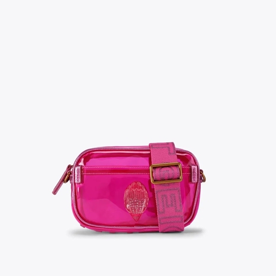 Picture of Kurt Geiger Vinyl Kensington Small Camera Bag - Fuchsia
