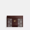 Picture of Coach Signature Jacquard Essential Card Case - Oak Maple
