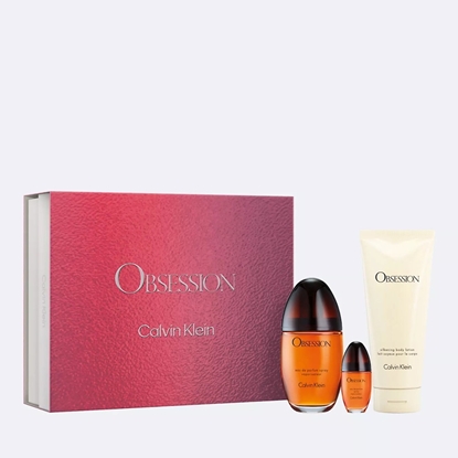 Picture of Calvin Klein Obsession Set - 3.3oz. EDP, 0.5oz EDP, Lotion
