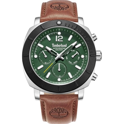 Picture of Timberland Green Dial and Dark Brown Strap Watch