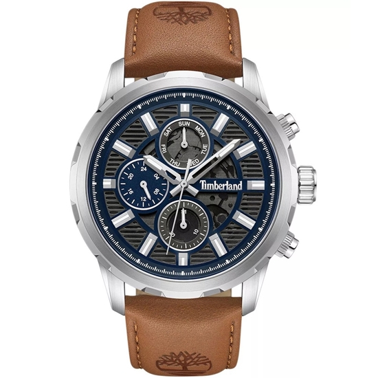 Picture of Timberland Blue Dial and Brown Strap Watch