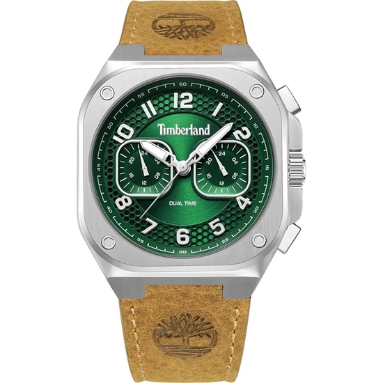 Picture of Timberland Green Dial and Tan Strap Watch