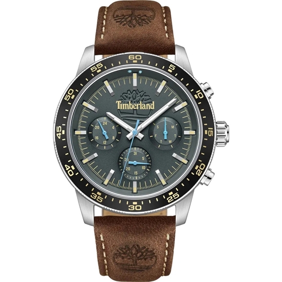 Picture of Timberland Grey Dial and Dark Brown Strap Watch