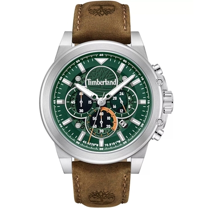 Picture of Timberland Green Dial and Dark Brown Strap Watch