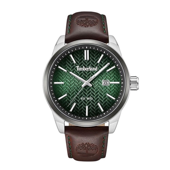 Picture of Timberland Green Dial and Dark Brown Strap Watch