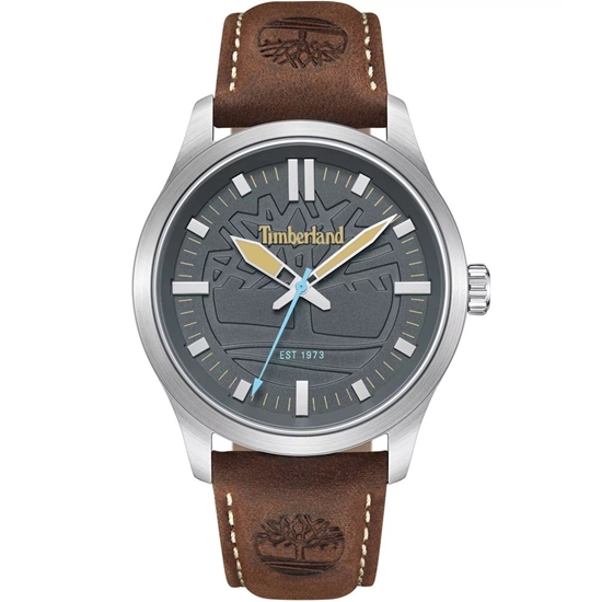 Picture of Timberland Grey Dial and Dark Brown Strap Watch