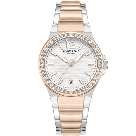 Picture of Kenneth Cole NY Two Tone Bracelet & Silver Dial Watch