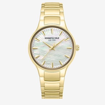 Picture of Kenneth Cole NY Gold-Tone Bracelet & MOP Dial Watch