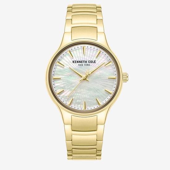 Picture of Kenneth Cole NY Gold-Tone Bracelet & MOP Dial Watch