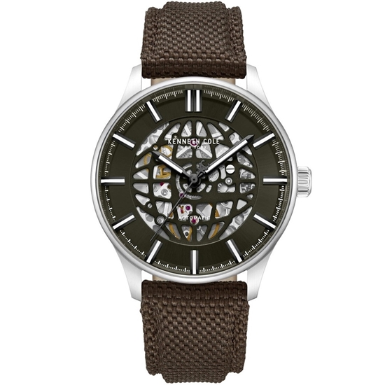Picture of Kenneth Cole NY Men's Dark Brown Strap & Green Dial Watch
