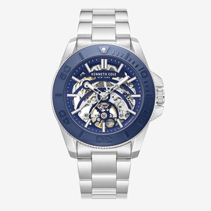Picture of Kenneth Cole NY Men's Silver Bracelet & Blue Dial Watch