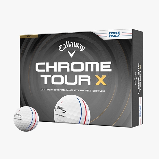 Picture of Callaway Chrome Tour X Triple Track Golf Balls - 2 Dozen