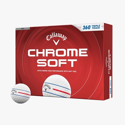 Picture of Callaway Chrome Soft 360 Triple Track Golf Balls - 2 Dozen