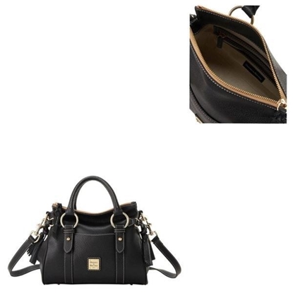 Picture of Dooney & Bourke™ Lucca Leather Satchel with Pocket