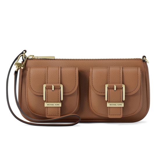 Picture of Michael Kors Zoe Small Convertible Pouchette - Luggage