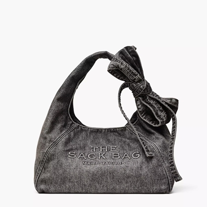 Picture of Marc Jacobs Denim Bow Sack Bag - Black Wash
