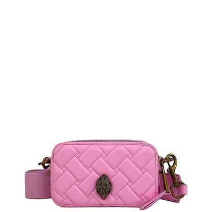 Picture of Kurt Geiger Two-Zip Small Kensington Camera Bag - Pink